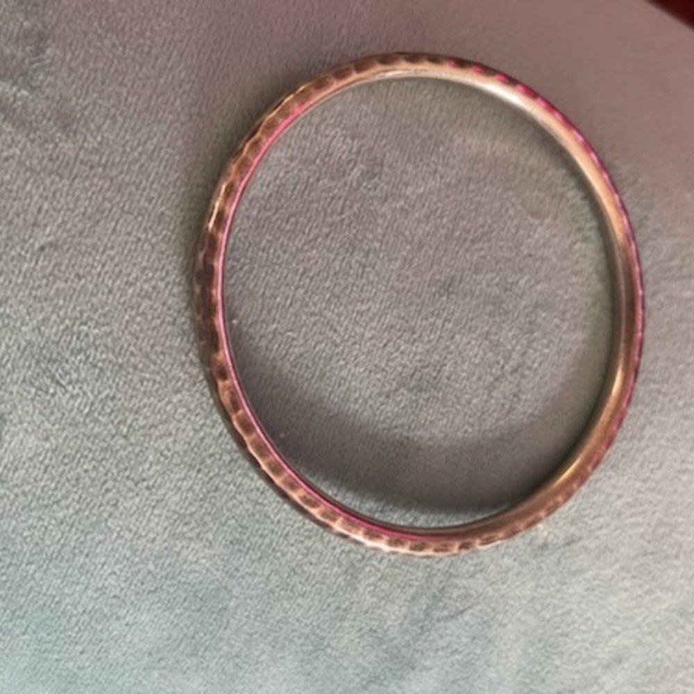 Silpada Sterling Silver Hammered Bangle Bracelet B1482